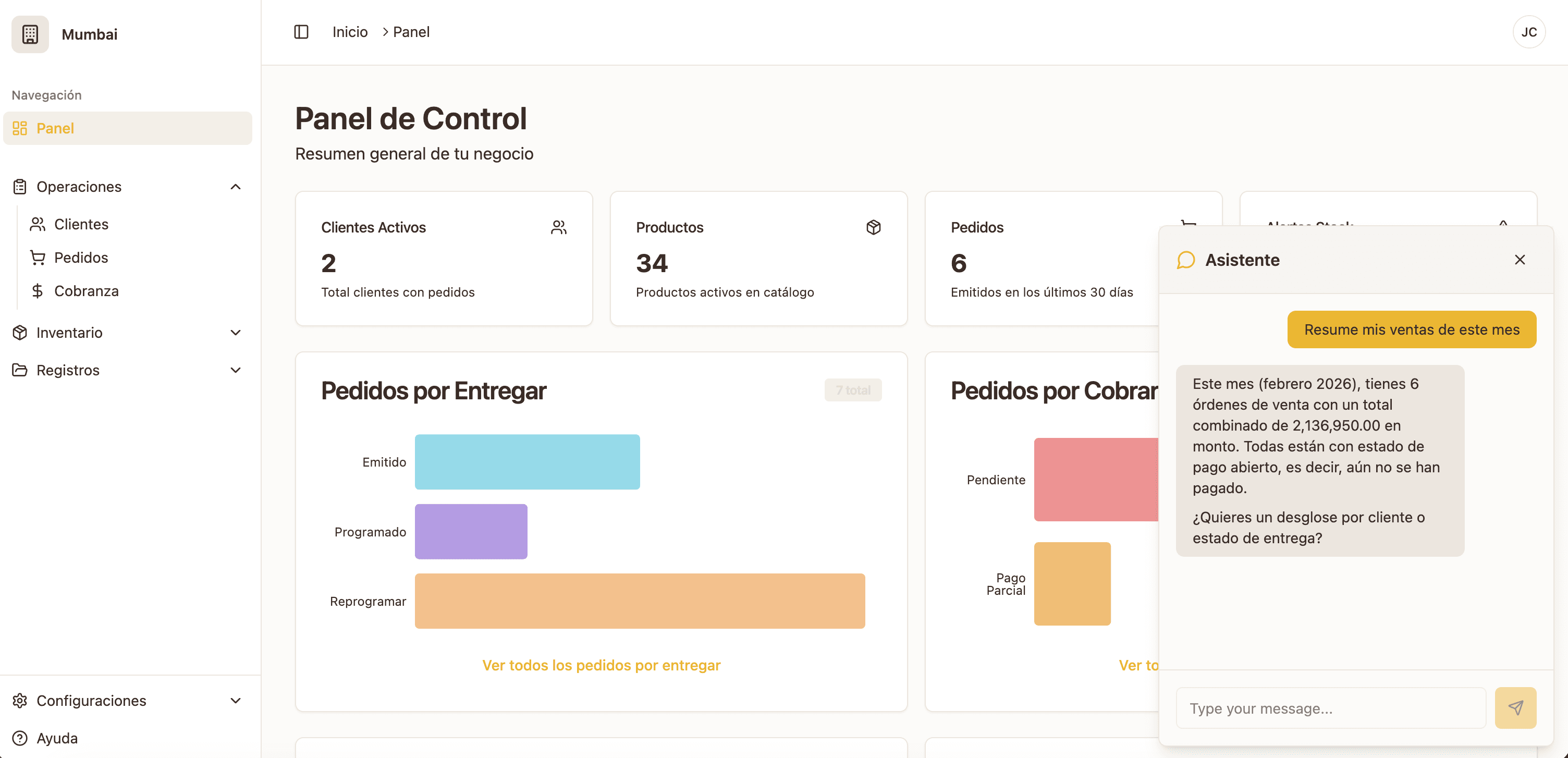 Simple.Order Dashboard